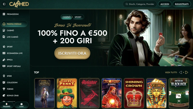 Cashed Homepage
